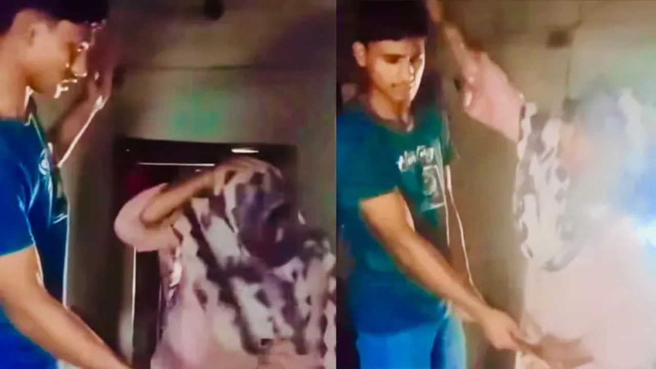 অনলাইন গেমের জন্য টাকা না পেয়ে মাকে মারধর ছেলের, ভিডিও ভাইরাল