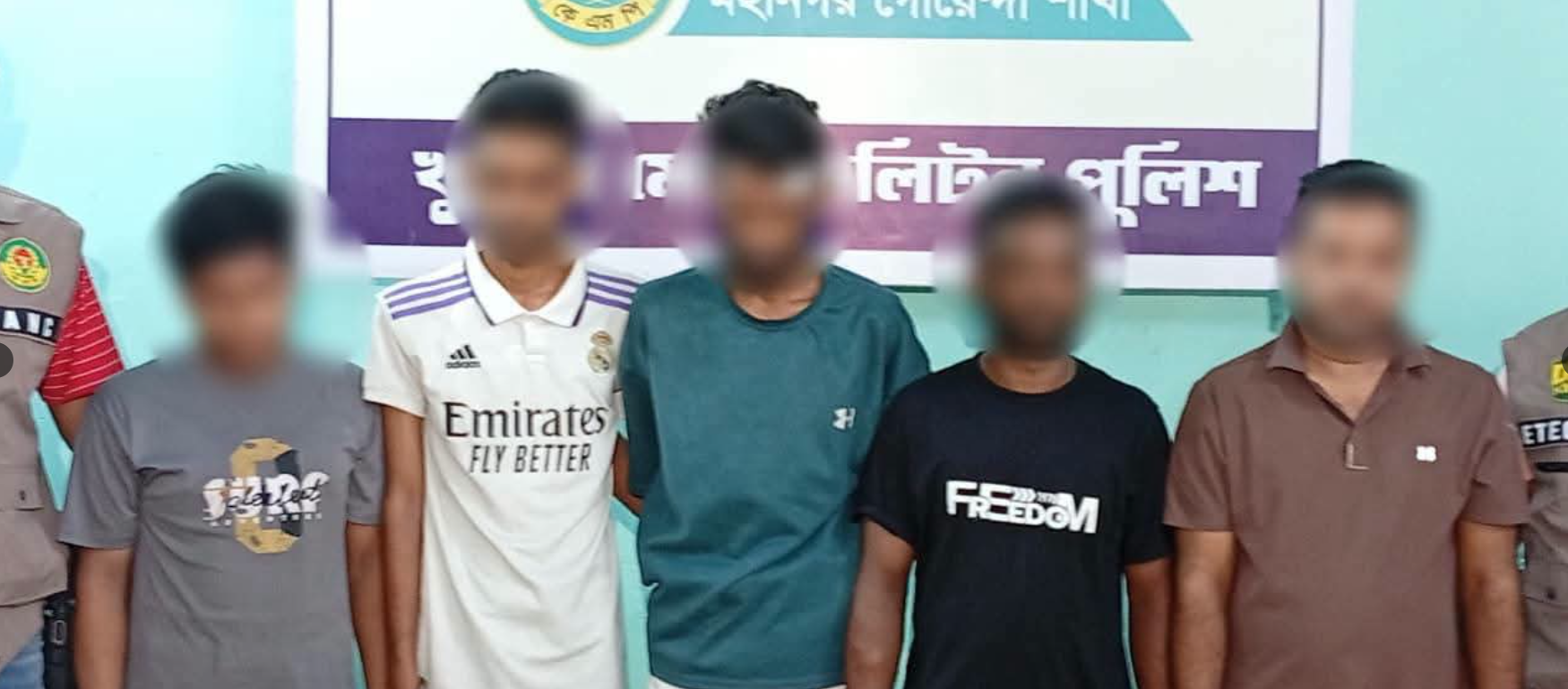 ঢাকায় অভিযান চালিয়ে ‘বি কোম্পানি’র ৫ সদস্য গ্রেপ্তার, অস্ত্র-গুলি উদ্ধার
